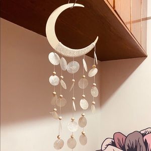 Moon Shell Wind Chimes Wall Hanging Decor